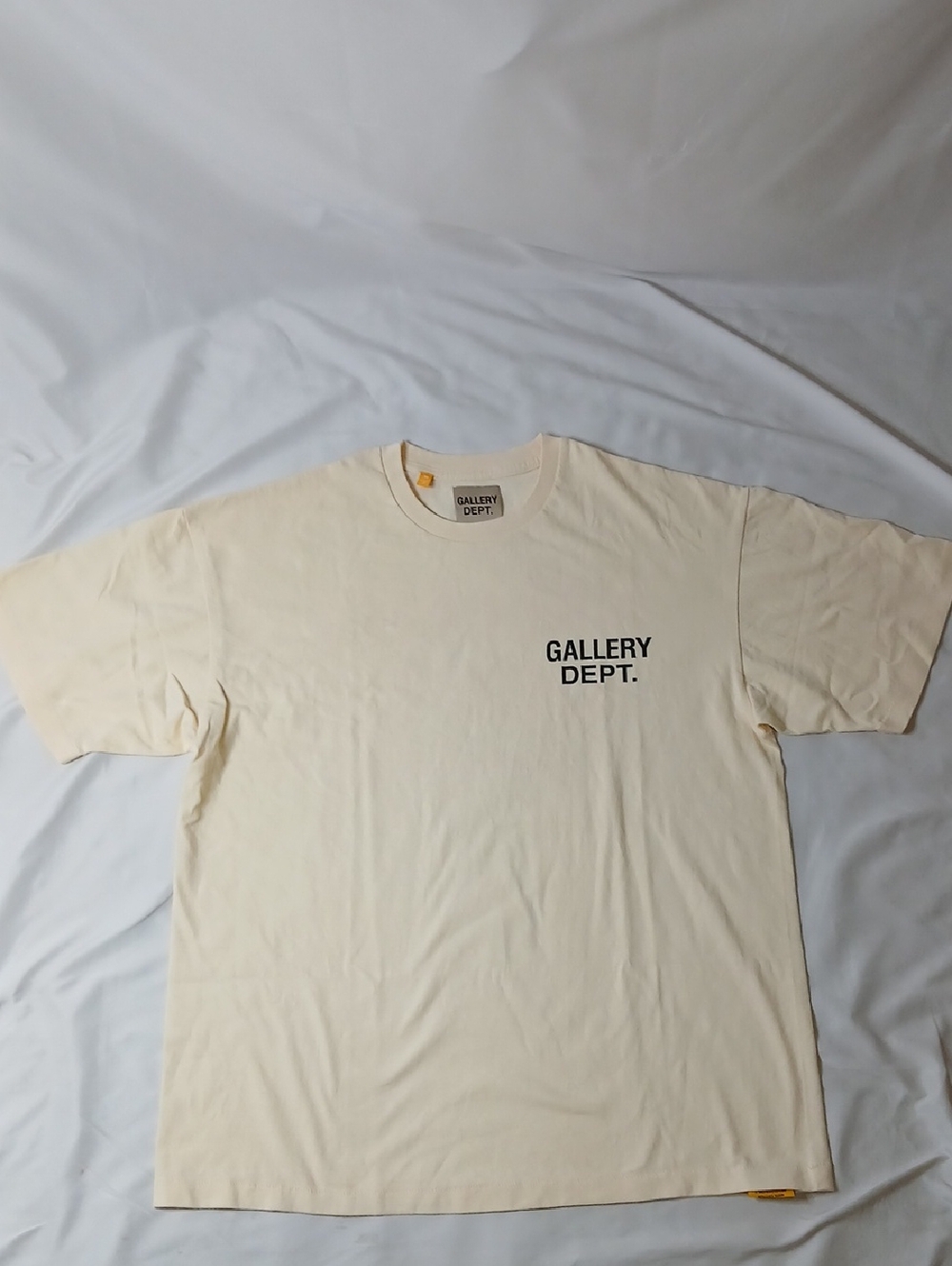 Gallery Dept Cream Short Sleeve Logo Tee